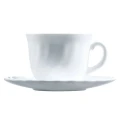Komplet 4 filiżanek 280ml ze spodkami Arcoroc Trianon