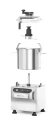 Kuter, HENDI, Profi Line, 8 kg, srebrny, 230V/800W, 377x350x(H)586mm 210291