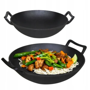 HAGE Wok żeliwny 36cm