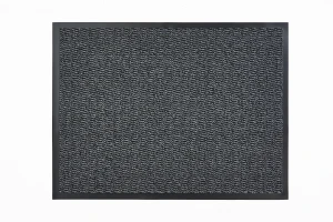 Wycieraczka tekstylna gumowa VELIO szara 80x120 cm
