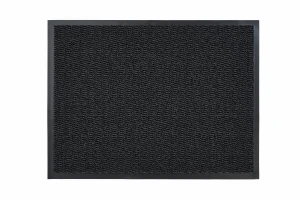 Wycieraczka tekstylna gumowa VELIO antracyt 90x150 cm