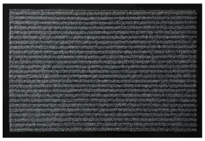 Wycieraczka tekstylna gumowa prążkowana RYFLO szara 60x90 cm 