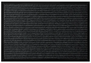 Wycieraczka tekstylna gumowa prążkowana RYFLO antracyt 90x150 cm