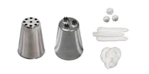 De Buyer Końcówka stalowa ptasie gniazdo 7 otworów 1,3 mm D-2126-00N