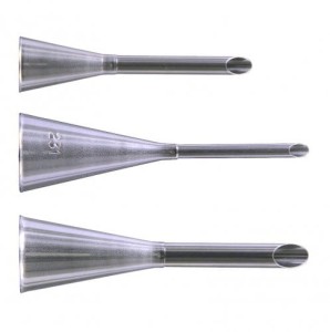 De Buyer Zestaw 3 stalowych końcówek do nadziewania 4,6,8 mm D-2125-03
