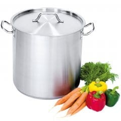 Garnek wysoki satynowany 25,7 l z pokrywką Stalgast