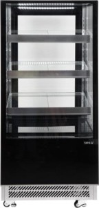 Witryna chłodnicza 300L 65x80x144 CZARNA YG-05040