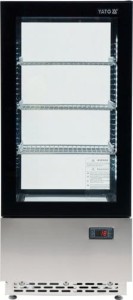 Witryna chłodnicza 78L 43x39x98 CZARNA YG-05060