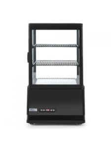 Witryna chłodnicza nastawna czarna wysokość 816 mm