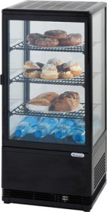 Witryna ekspozycyjna chłodnicza 78 L / czarna