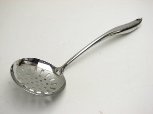 Łyżka cedzakowa, szumówka nierdzewna MILANO 39cm