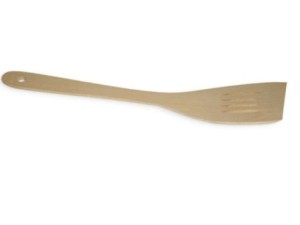 Łopatka drewniana ażurowa gięta 29 cm