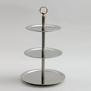 Patera 3-stopniowa na owoce nierdzewna