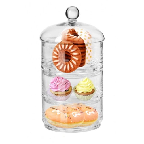 Krosno Komplet pojemników z przykrywką Glamour