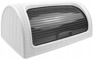 Pojemnik na chleb, chlebak rattan BIAŁY  bez BPA