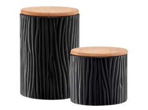 Komplet pojemników Tuvo 2el Ambition czarne