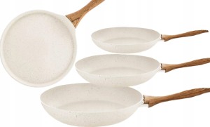 Zestaw, Komplet 4 Patelni Ambition NATURE