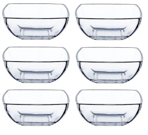 Jasło komplet 6 kwadratowych salaterek 14 x 14 cm 959