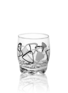 Komplet 6 szklanek niskich trójkąty 250ml