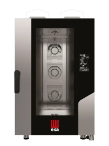 Piec konwekcyjno - parowy EKA Millennial Black Mask Gastro 11 x GN 1/1 gazowy z bezpośrednim natryskiem, sterowany elektronicznie    MKF1111GBM