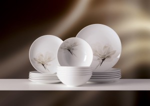 Zestaw obiadowy komplet 6/18 Lubiana Magnolia 6474