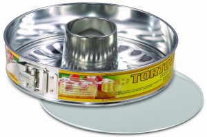 Tortownica 24 cm II dna fakturowane + karbowane z tuleją