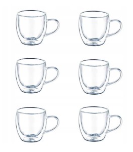 Szklanki termiczne AMBITION Komplet 6x100ml MIA 