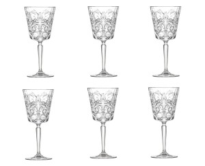 RCR TATTOO zestaw kieliszków do wina, wody  290 ml 6szt  